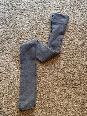 Gray merino Snag tights